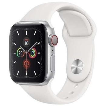 Apple Watch Series 5 (Silver) 40‑mm with White Strap