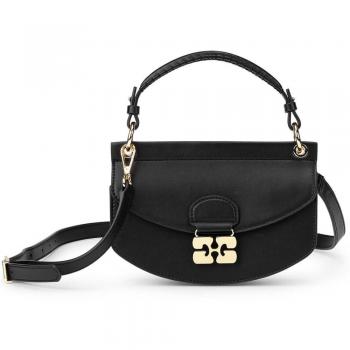 Bag Mini Top Handle Ganni nero uno size