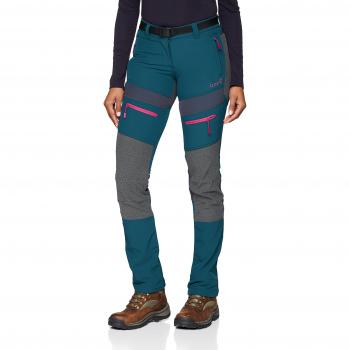 IZAS Rhune Pantalon Femme Aqua Foncée/Fumée/Fuxi Taille L