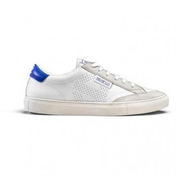 Baskets Contraste Bleu/Blanc