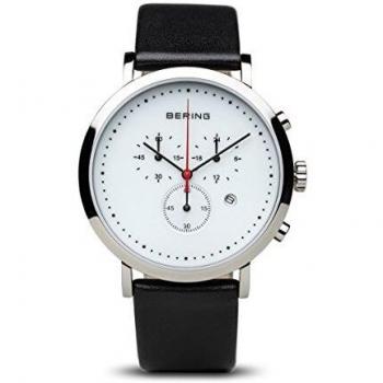 Bering Montre Hommes Montre Slim Classique Chronographe