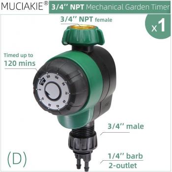 3/4 NPT Sprinkler Timer 120min Manual Watering System