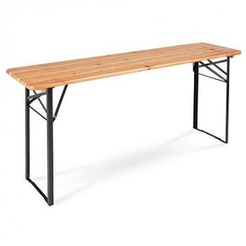 Set de 2 tables de jardin Stagecaptain BBT-180 177 cm