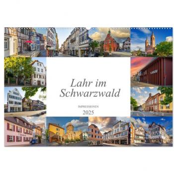 Lahr im Schwarzwald Impression (Wandkalender 2025 DIN A2 quer) CALVENDO Monatskalender