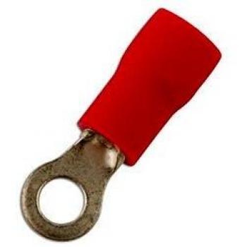 CONNECT 30142 100 Count Red Ring Terminals, 3.2 mm