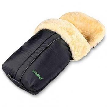 Fellhof 108303 Fußsack Cortina, Lammfell, OEKO-TEX® Standard 100, 45x97 cm, wind