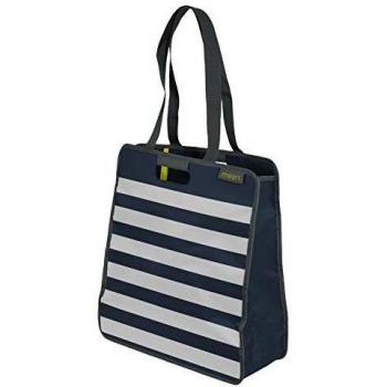 Meori Grand sac fourre-tout pliable bleu et blanc