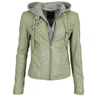 Grüne MAZE Lederjacke für Damen