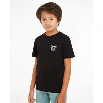Blusa CK Niño Manga Corta con Logotipo