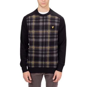 Pull Lyle & Scott Tartan Noir Court M