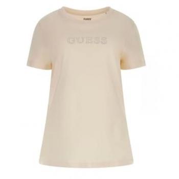 Small Cream Cotton Short Sleeve Tee – IT40 Model