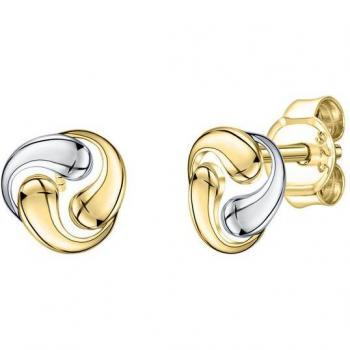 Vivance Damen‑Ohrstecker – 375 /– Gelbgold bicolor, ONE‑SIZE Gold