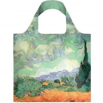 Water Resistant Wheat Field with Cypresses Tote Bag by Vincent van Gogh