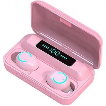 F9-01 Bluetooth 5.0 Earbuds TWS Wireless LED Digital Display Earphone Waterproof 8D 9D Touch Button Stereo Headset