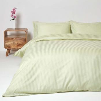 Housse de couette vert sauge 230x220 cm en coton hypoallergénique