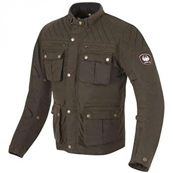 Merlin 4XL Veste Moto Cirée Verte Edale