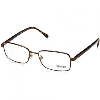 Sferoflex SF2265 355 Men's Eyeglasses Brown Size 53 (Frame Only)