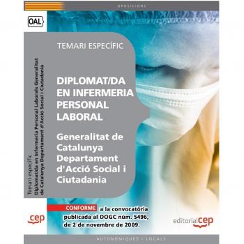 PERSONAL LABORAL DE LA GENERALITAT DE CATALUNYA. DEPARTAMENT D´ACCIÓ SOCIAL I CIUTADANIA. DIPLOMAT/D. DIPLOMAT/DA EN INFERMERIA. TEMARI ESPECÍFIC