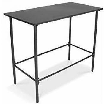 Mesa de bar de metal antracita Oviala