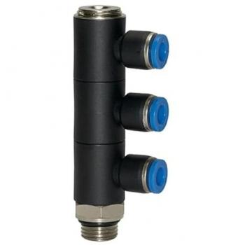 Riegler Drehbarer L-Mehrfachverteiler, 3-fach, Blaue Serie