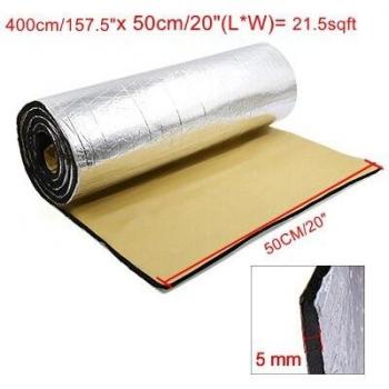 Car Aluminum Fiber Muffler Sound Deadener Mat 10mm