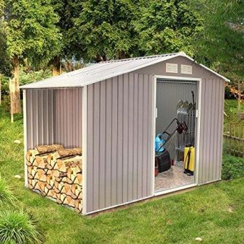 Abri de jardin Ventoux 6.53 m² en acier gris
