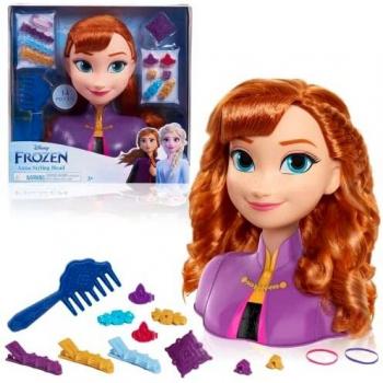 Muñeca de Peinado Anna de Frozen 2, Incluye 14 Piezas