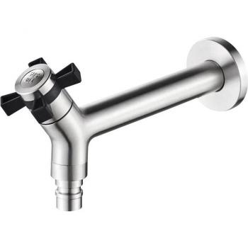 ELLEN Single Cold Wash Machine Tap for Garden and Pool, Stainless Steel ELF1504