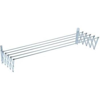 Tendedero de Pared Sauvic 89808, Acero Plastificado, 150 x 78 x 26,5 cm