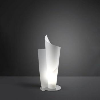 Lámpara de mesa Linea Zero en Polilux 19 cm diámetro 50 cm altura