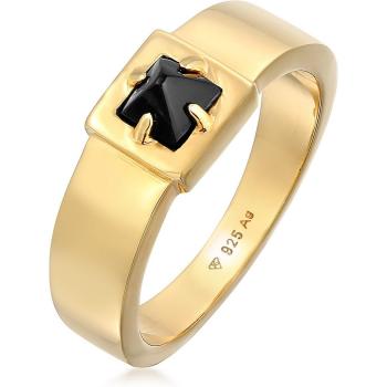 Kuzzoi Siegelring für Männer aus 925 Silber mit Onyx