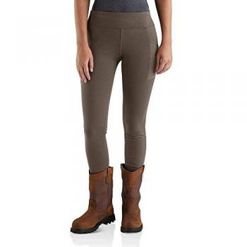 Mallas Carhartt Force Utility Livianas Marrón Mujer, Legging de utilidad ligero, material resistente y duradero, diseño cómodo y ajustado, disponible en tallas XS y con estampados variados