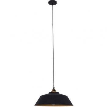 Netlighting Nove Dome Pendant in Matte Black & Gold
