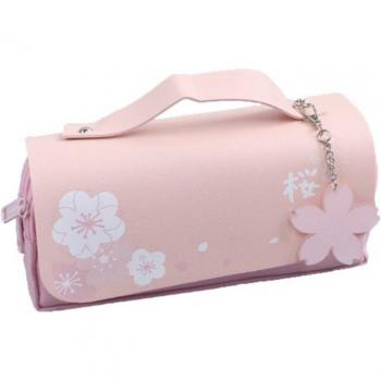 Pink Cherry Blossom School Pencil Case