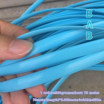 Blue Plastic Rattan Weaving Material for Chair and Table Repair