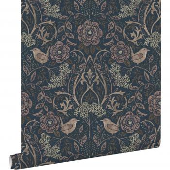 Papier Peint Esthétique Fleurs et Oiseaux