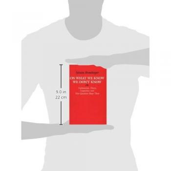 On What We Know We Dont Know by Sylvain Bromberger Hardcover Book