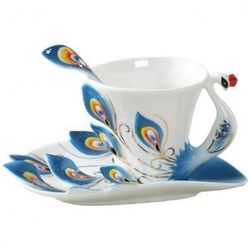Juego de Té y Café Pavo Real