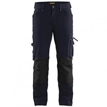 Jeans di lavoro X1900 Artisan 4D, versione senza tasche in colorazione blu/navy e nero, codice prodotto D116