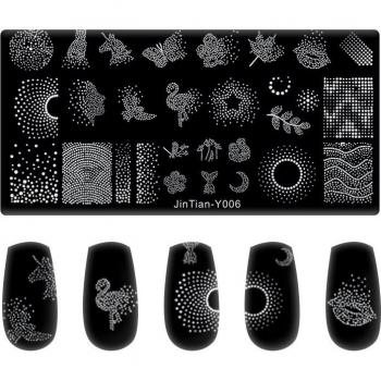 Plantilla de Arte de Uñas Patrón Mixto