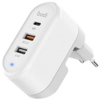 Caricabatterie Budi Argento 5V 2.4A