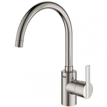 Grohe Feel mitigeur monocommande évier Supersteel 32670DC2 bec haut