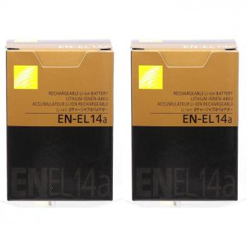 Ensemble de 2 batteries EN-EL14a Nikon