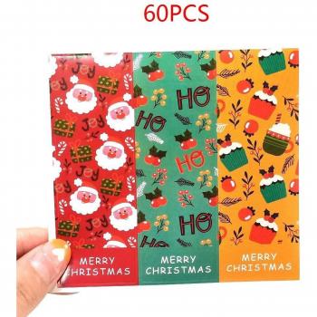 Pegatinas de Feliz Navidad, 30-60 Piezas, 6 Estilos Diferentes