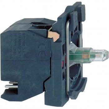 Schneider Electric ZB5AW0G: Gelber Lampenfassungsblock mit LED-Hilfsfunktionen
