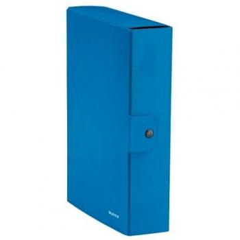 Leitz WOW Scatola Chiusura a Bottoni 25x35 cm Blu Metallizzato