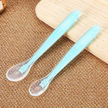 Cuillères Souples en Silicone pour Bébé