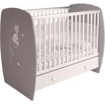 Polini Kids Lettino Amis French 710 Grigio e Bianco