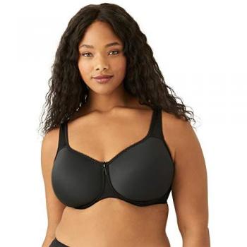 Wacoal Women's Basic Beauty Underwire Spacer T‑shirt Bra (Black, 38G)