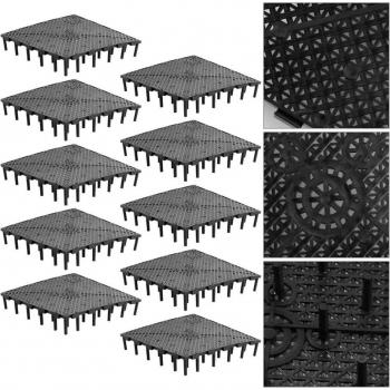 Panneau Épissure PVC Filtre Fond Aquarium Noir – 20 pièces